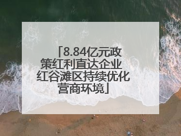 8.84亿元政策红利直达企业 红谷滩区持续优化营商环境
